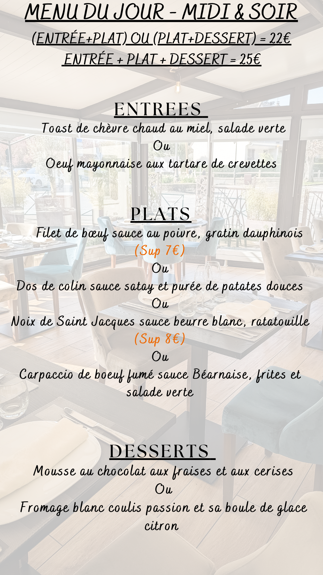 Menu du jour du vendredi 11 juillet