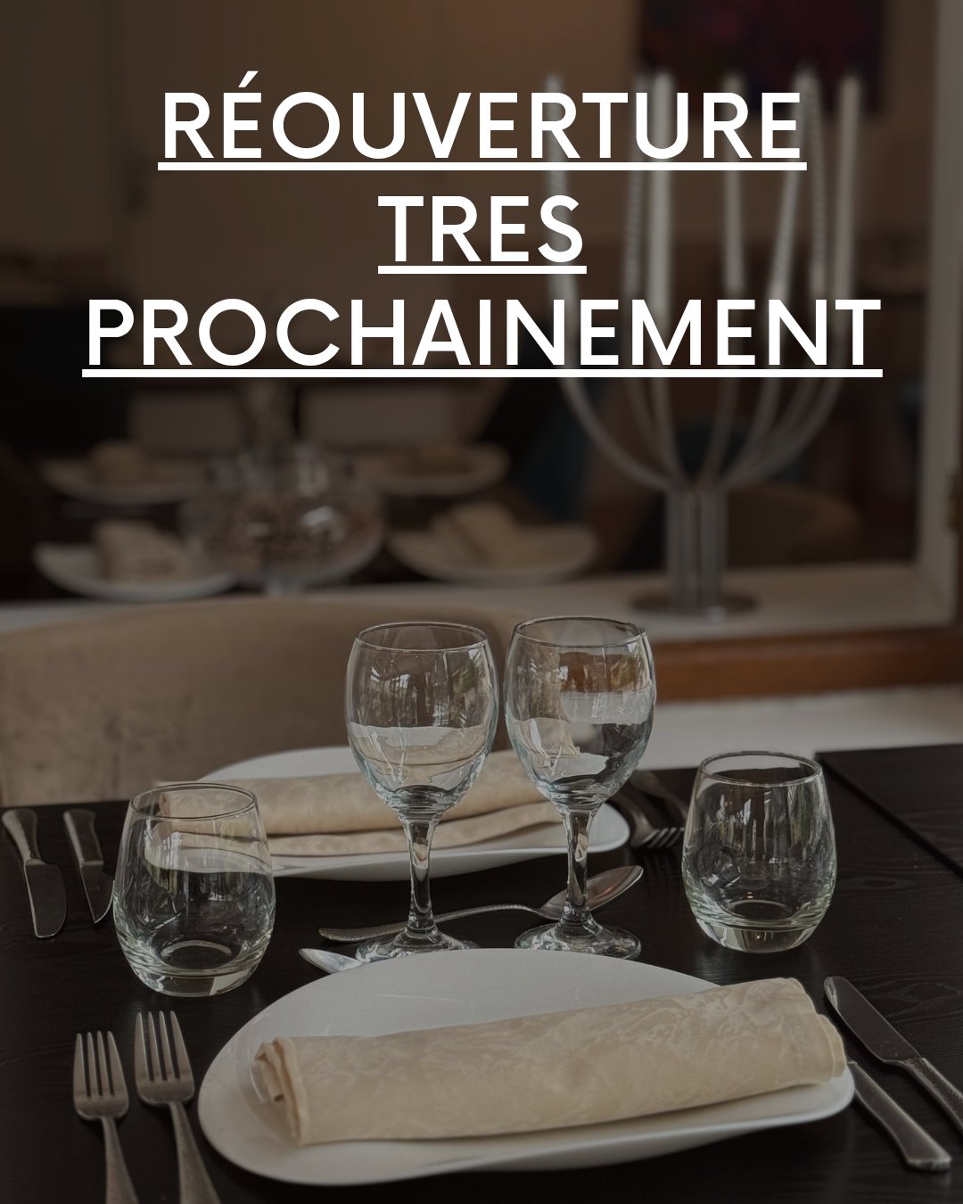 ISABELLE & OLIVIER ROUVRIRONS VOTRE RESTAURANT O'PETIT PAVE TRES PROCHAINEMENT - A BIENTÔT